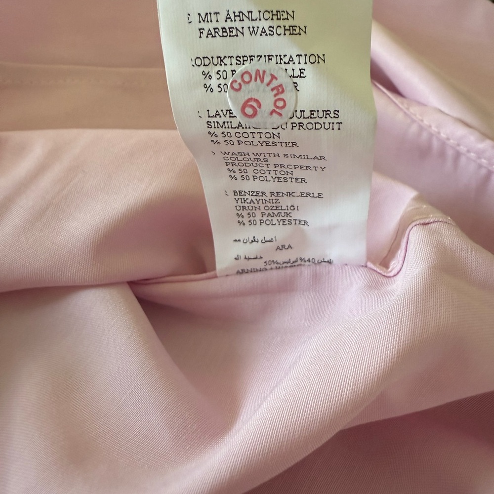 Tudors Men's Light Pink Dress Shirt Button Down Semi Shiny Long Sleeves size M - Picture 4 of 6